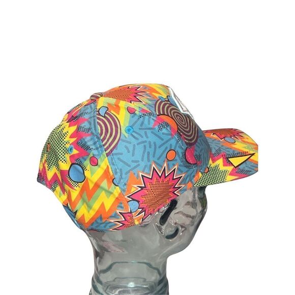 New DC Comics Superman Retro 1980s Colors Explosion Adjustable Snapback Hat - Picture 5 of 8